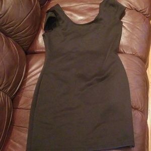 Black mini dress
